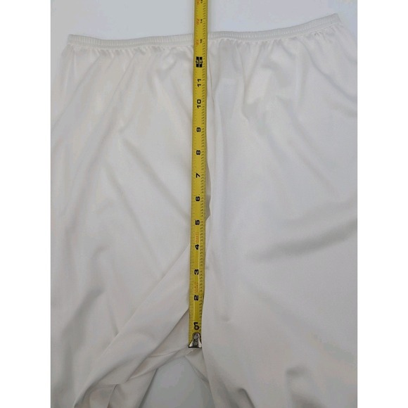 Vintage Vanity White Satin Lace Long Shorts Size M/L Victorian Loungewear - Picture 6 of 7